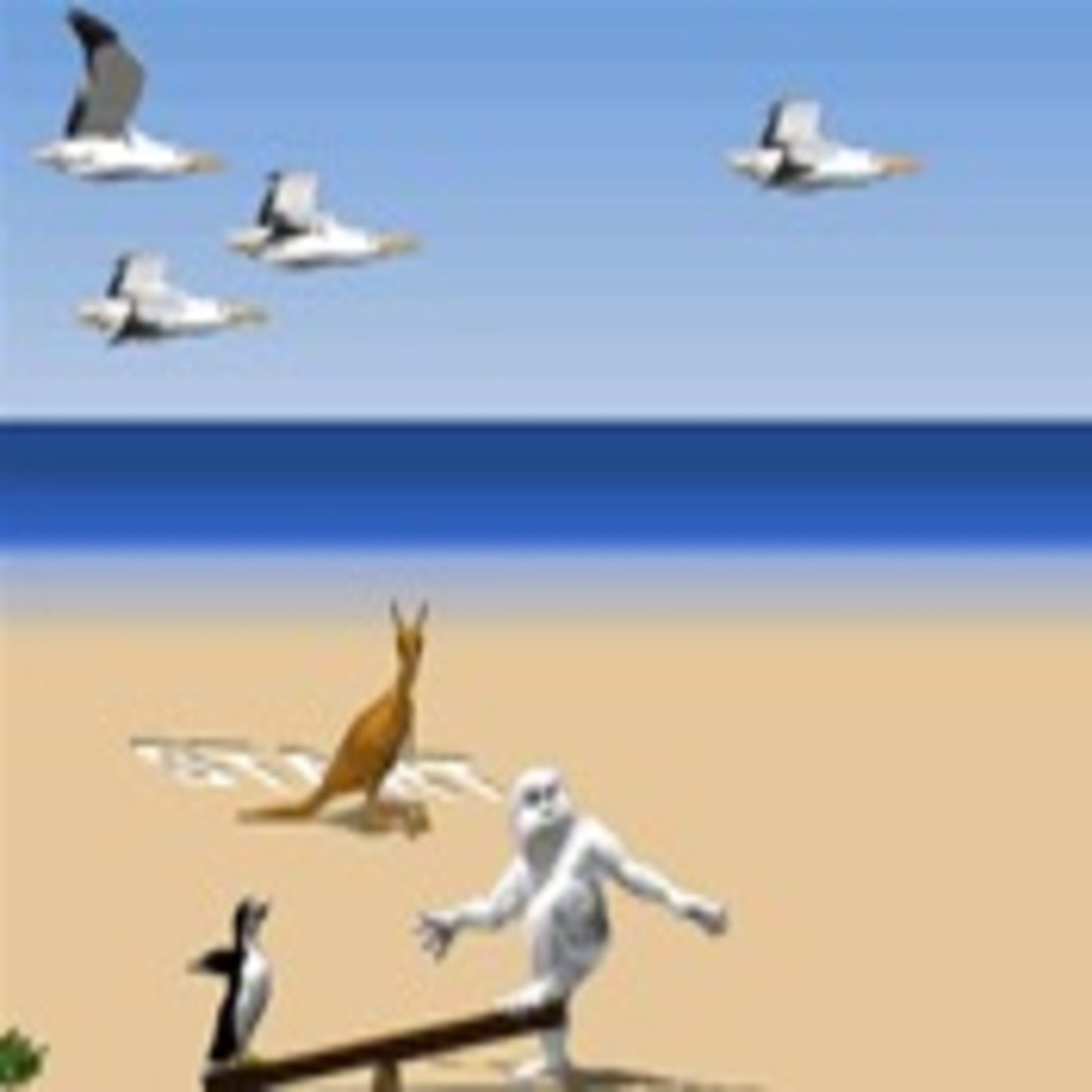 C'est Pas Le Pingouin Qui Glisse Le Plus Loin Lancer de Pingouin à la plage